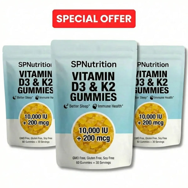 SPNutrition D3 + K2 Gummies (90 Day Supply)